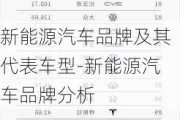 新能源汽车品牌及其代表车型-新能源汽车品牌分析