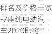 7座纯电动汽车排名及价格一览-7座纯电动汽车2020即将上市