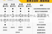 新能源汽车保养要做些什么-新能源汽车保养项目有哪些项目