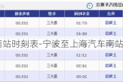 上海汽车南站时刻表-宁波至上海汽车南站时刻表