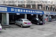 成都高档汽车维修-成都高档汽车维修店