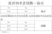 台前到濮阳的大巴车时刻表-台前到濮阳汽车站时刻表