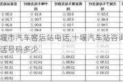 十堰市汽车客运站电话,十堰汽车站咨询电话号码多少