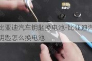 比亚迪汽车钥匙换电池-比亚迪汽车钥匙怎么换电池