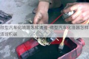 微型汽车化油器怎样清理-微型汽车化油器怎样清理积碳