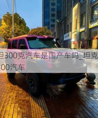 坦300克汽车是国产车吗_坦克300汽车