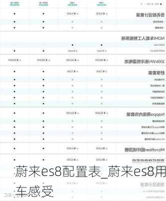蔚来es8配置表_蔚来es8用车感受