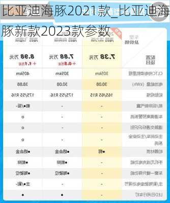 比亚迪海豚2021款_比亚迪海豚新款2023款参数