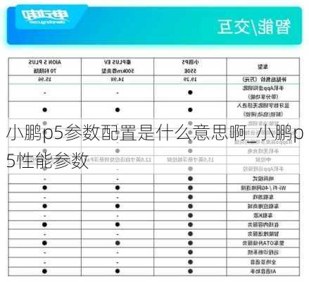 小鹏p5参数配置是什么意思啊_小鹏p5性能参数