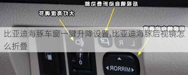 比亚迪海豚车窗一键升降设置,比亚迪海豚后视镜怎么折叠