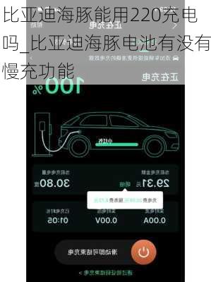 比亚迪海豚能用220充电吗_比亚迪海豚电池有没有慢充功能