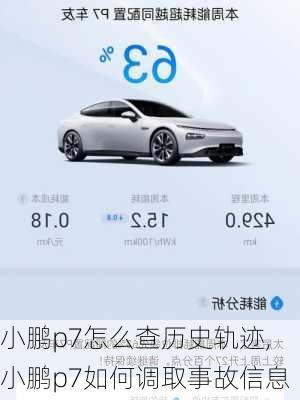 小鹏p7怎么查历史轨迹,小鹏p7如何调取事故信息