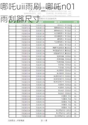 哪吒uii雨刷_哪吒n01雨刮器尺寸