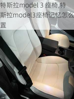 特斯拉model 3 座椅,特斯拉model3座椅记忆怎么设置