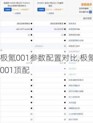 极氪001参数配置对比,极氪001顶配