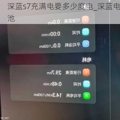 深蓝s7充满电要多少度电_深蓝电池