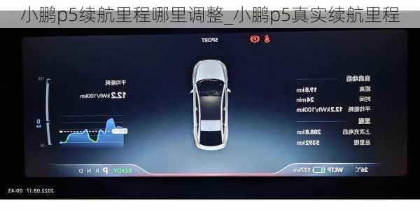 小鹏p5续航里程哪里调整_小鹏p5真实续航里程