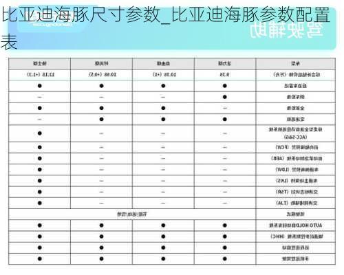 比亚迪海豚尺寸参数_比亚迪海豚参数配置表