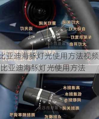 比亚迪海豚灯光使用方法视频,比亚迪海豚灯光使用方法