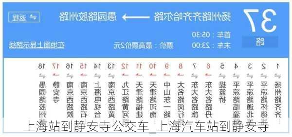 上海站到静安寺公交车_上海汽车站到静安寺