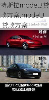 特斯拉model3贷款方案,model3 贷款方案