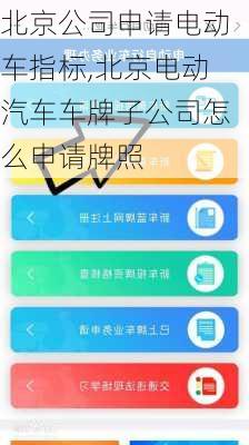 北京公司申请电动车指标,北京电动汽车车牌子公司怎么申请牌照