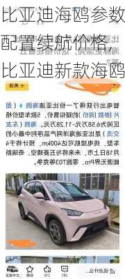 比亚迪海鸥参数配置续航价格,比亚迪新款海鸥