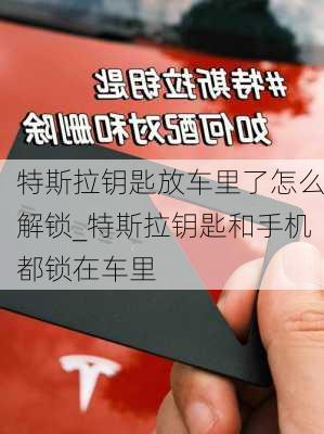 特斯拉钥匙放车里了怎么解锁_特斯拉钥匙和手机都锁在车里