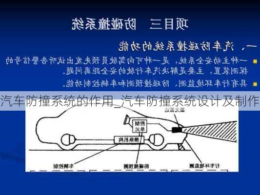 汽车防撞系统的作用_汽车防撞系统设计及制作