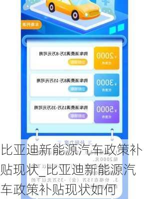 比亚迪新能源汽车政策补贴现状_比亚迪新能源汽车政策补贴现状如何