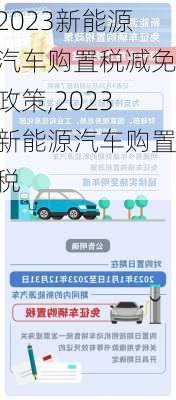 2023新能源汽车购置税减免政策,2023新能源汽车购置税