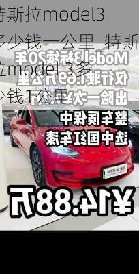 特斯拉model3多少钱一公里_特斯拉model 3多少钱1公里