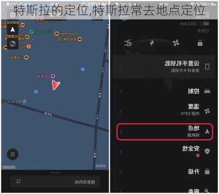 特斯拉的定位,特斯拉常去地点定位