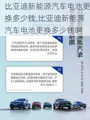 比亚迪新能源汽车电池更换多少钱,比亚迪新能源汽车电池更换多少钱啊