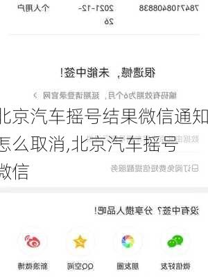 北京汽车摇号结果微信通知怎么取消,北京汽车摇号 微信