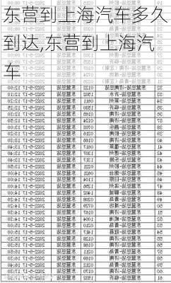 东营到上海汽车多久到达,东营到上海汽车