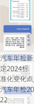 汽车年检新规定2024标准化变化点,汽车年检2022