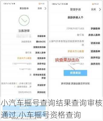 小汽车摇号查询结果查询审核通过,小车摇号资格查询