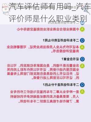 汽车评估师有用吗_汽车评价师是什么职业类别