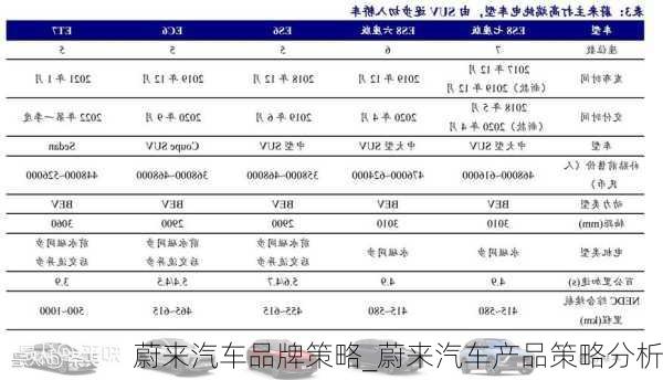 蔚来汽车品牌策略_蔚来汽车产品策略分析