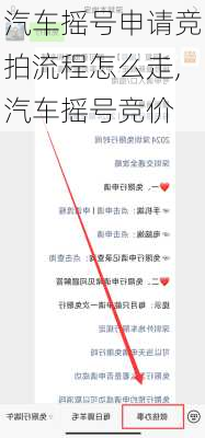 汽车摇号申请竞拍流程怎么走,汽车摇号竞价