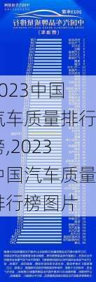 2023中国汽车质量排行榜,2023中国汽车质量排行榜图片