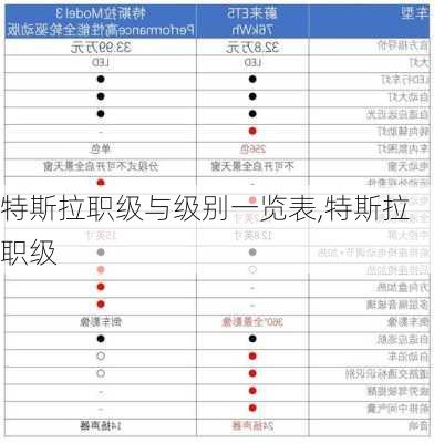 特斯拉职级与级别一览表,特斯拉 职级