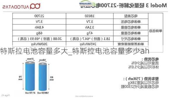 特斯拉电池容量多大_特斯拉电池容量多少ah