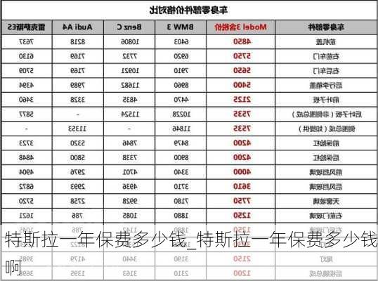 特斯拉一年保费多少钱_特斯拉一年保费多少钱啊