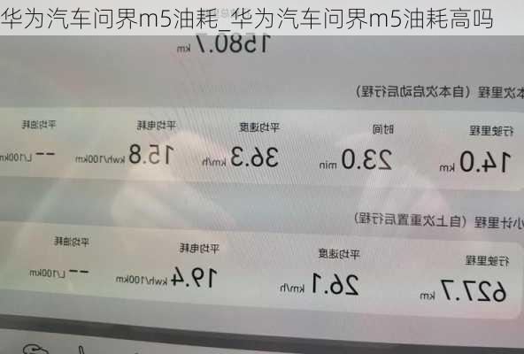 华为汽车问界m5油耗_华为汽车问界m5油耗高吗