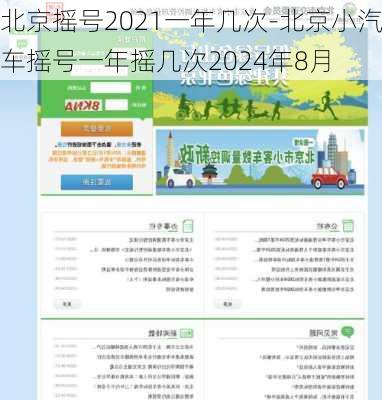 北京摇号2021一年几次-北京小汽车摇号一年摇几次2024年8月