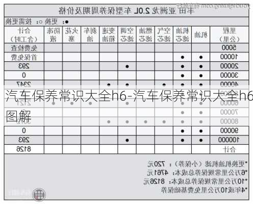 汽车保养常识大全h6-汽车保养常识大全h6图解