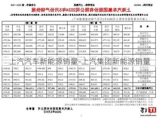 上汽汽车新能源销量-上汽集团新能源销量