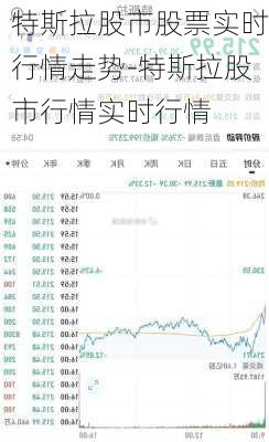 特斯拉股市股票实时行情走势-特斯拉股市行情实时行情